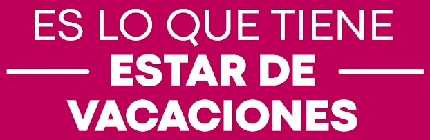 Es lo que tiene estar de vacaciones